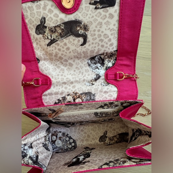 Ted Baker Bright Pink Bow Bag - Picture 2 of 4